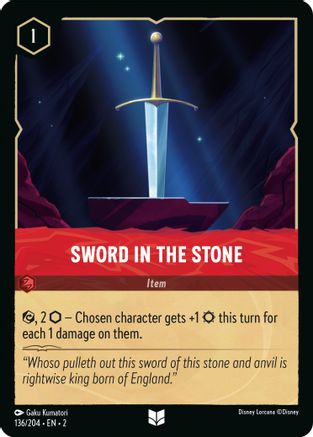 (136/204)  Sword in the Stone - Rise of the Floodborn  Cold Foil