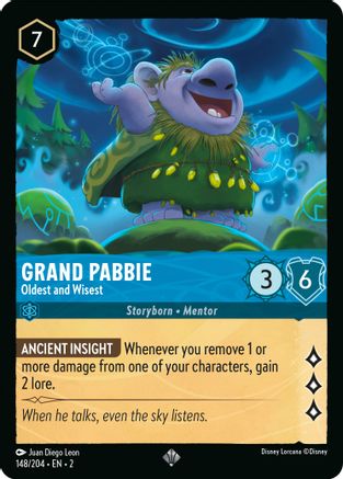 (148/204)  Grand Pabbie - Oldest and Wisest - Rise of the Floodborn  Cold Foil