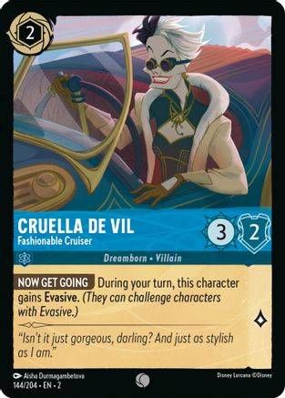 Cruella De Vil - Fashionable Cruiser (144/204) - Rise of the Floodborn