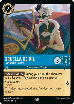 (144/204)  Cruella De Vil - Fashionable Cruiser - Rise of the Floodborn  Normal
