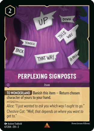 (067/204)  Perplexing Signposts - Rise of the Floodborn  Cold Foil