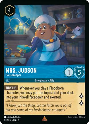 (153/204)  Mrs. Judson - Housekeeper - Rise of the Floodborn  Cold Foil