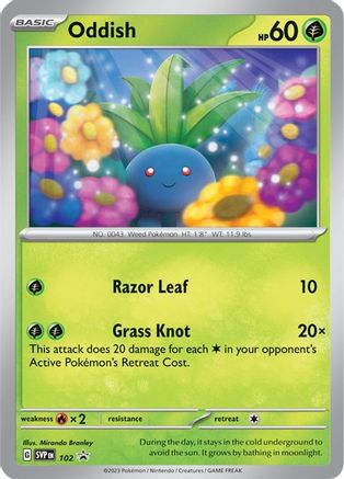 Oddish (102) - SV Scarlet & Violet Promo Cards  - Promo
