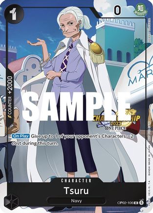 (OP02-106) Tsuru (CS 2023 Event Pack) - One Piece Promotion Cards Foil