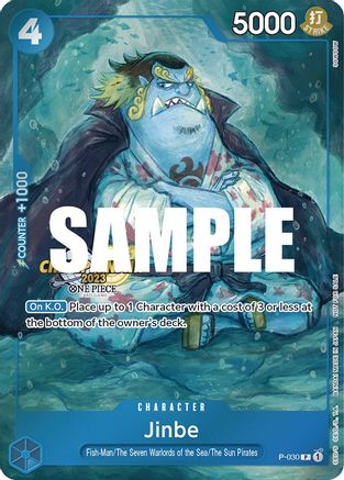 (P-030) Jinbe (CS 2023 Event Pack) - One Piece Promotion Cards Foil