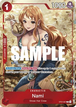 (ST01-007) Nami (CS 2023 Celebration Pack) - One Piece Promotion Cards Foil