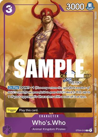 (ST04-010) Who's.Who (CS 2023 Celebration Pack) - One Piece Promotion Cards Foil
