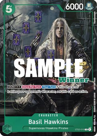 (ST02-010) Basil Hawkins (CS 2023 Top Players Pack) [Winner] - One Piece Promotion Cards Nonfoil