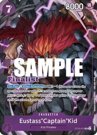(ST10-013) Eustass"Captain"Kid (CS 2023 Top Players Pack) [Finalist] - One Piece Promotion Cards Nonfoil