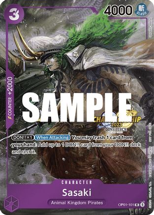 (OP01-101) Sasaki (CS 2023 Event Pack Finalist Ver.) - One Piece Promotion Cards Nonfoil