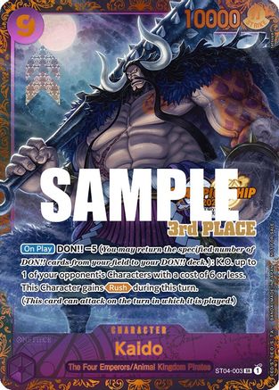 (ST04-003) Kaido (CS 2023 Trophy Card) [3rd Place] - One Piece Promotion Cards Nonfoil