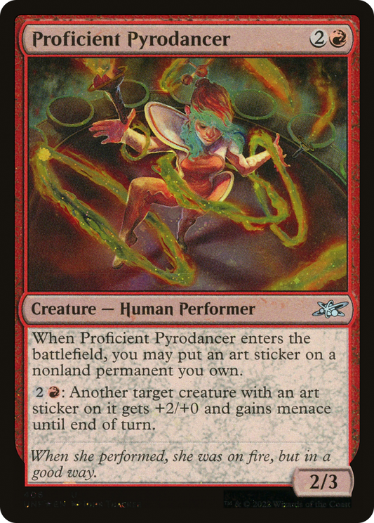 Proficient Pyrodancer (UNF-406) - Unfinity Foil