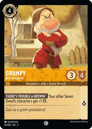 (10/204) Grumpy - Bad-Tempered - Rise of the Floodborn Cold Foil