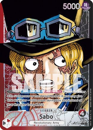 (OP05-001) Sabo (001) (Alternate Art) - Awakening of the New Era Foil