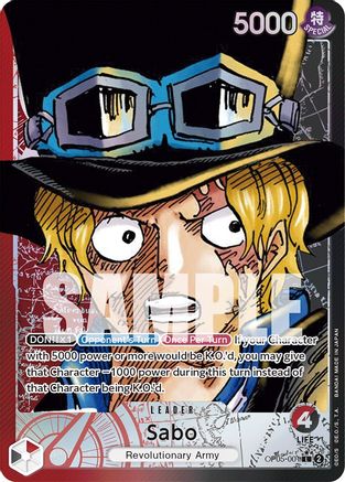 Sabo (001) (Alternate Art) (OP05-001) - Awakening of the New Era Foil