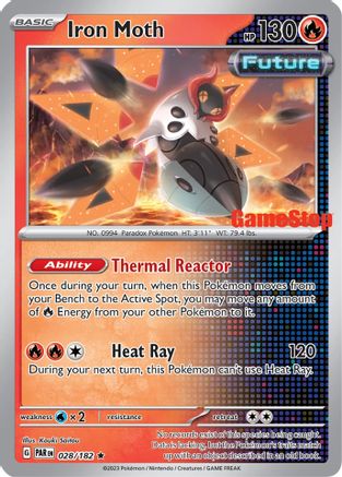 Iron Moth (Gamestop Promo) (28/182) - Miscellaneous Cards & Products Reverse Holofoil - Promo