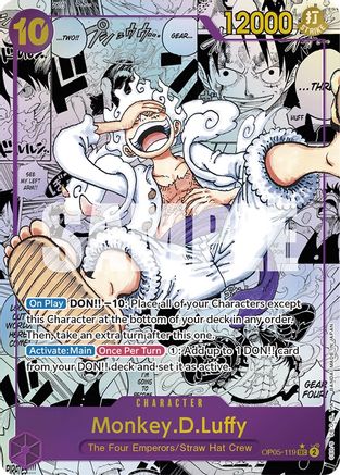 Monkey.D.Luffy (119) (Alternate Art) (Manga) (OP05-119) - Awakening of the New Era Foil