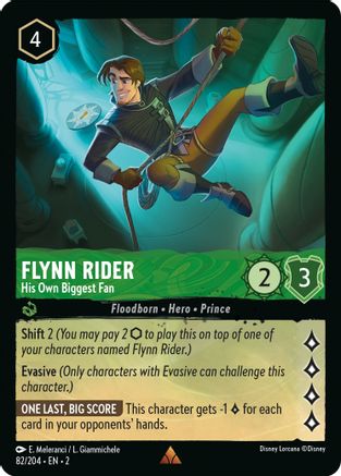 (082/204)  Flynn Rider - His Own Biggest Fan - Rise of the Floodborn  Normal