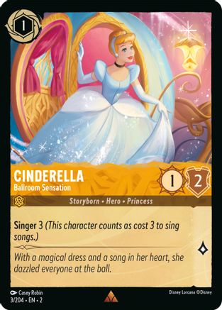 (003/204)  Cinderella - Ballroom Sensation - Rise of the Floodborn  Cold Foil