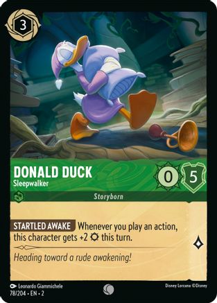 (078/204)  Donald Duck - Sleepwalker - Rise of the Floodborn  Normal