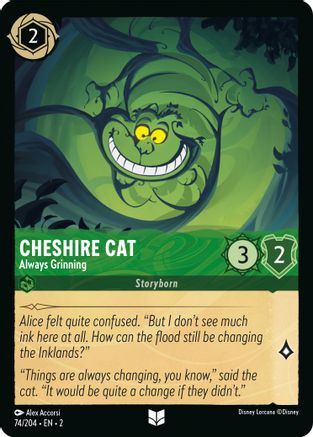 (074/204)  Cheshire Cat - Always Grinning - Rise of the Floodborn  Normal