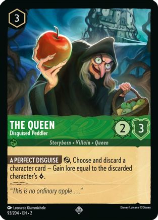 (093/204)  The Queen - Disguised Peddler - Rise of the Floodborn  Cold Foil