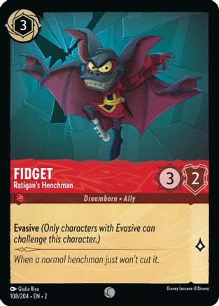 Fidget - Ratigan's Henchman (108/204) - Rise of the Floodborn Cold Foil