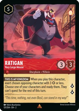 (121/204)  Ratigan - Very Large Mouse - Rise of the Floodborn  Cold Foil