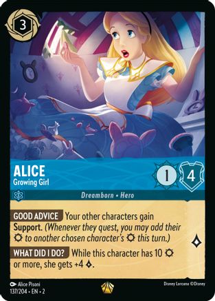 Alice - Growing Girl (137/204) - Rise of the Floodborn Cold Foil