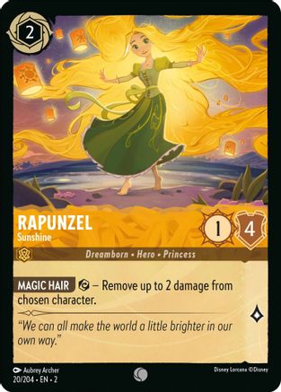 (020/204)  Rapunzel - Sunshine - Rise of the Floodborn  Cold Foil