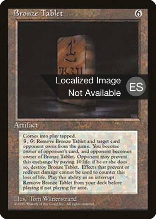 Bronze Tablet (4BB-303) - Fourth Edition Foreign Black Border