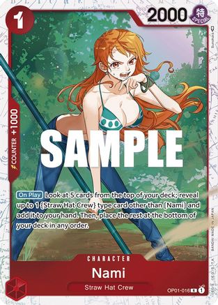 (OP01-016) Nami - OP01-016 (Ultra Deck: The Three Captains) - One Piece Promotion Cards Foil
