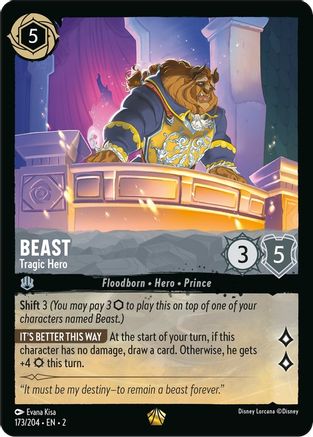 (173/204)  Beast - Tragic Hero - Rise of the Floodborn  Cold Foil
