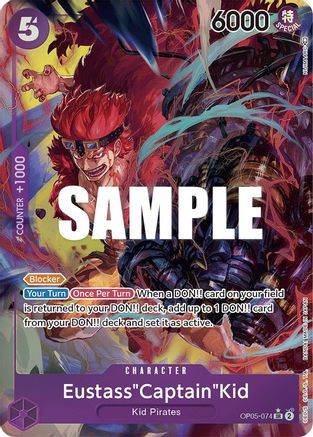 (OP05-074) Eustass"Captain"Kid (Alternate Art) - Awakening of the New Era Foil
