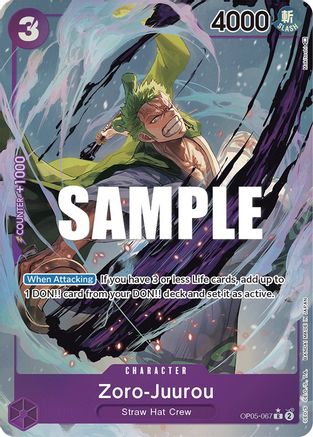 (OP05-067) Zoro-Juurou (Alternate Art) - Awakening of the New Era Foil