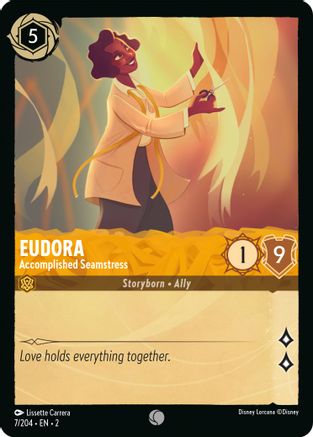 Eudora - Accomplished Seamstress (7/204) - Rise of the Floodborn Cold Foil