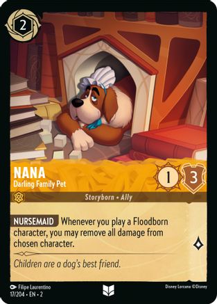 (017/204)  Nana - Darling Family Pet - Rise of the Floodborn  Cold Foil