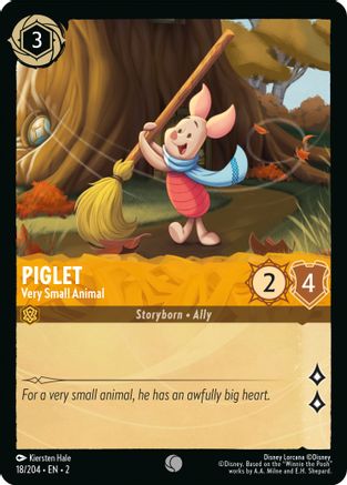 (018/204)  Piglet - Very Small Animal - Rise of the Floodborn  Normal