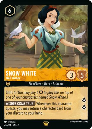 (025/204)  Snow White - Well Wisher - Rise of the Floodborn  Normal