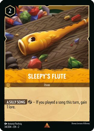 (034/204)  Sleepy's Flute - Rise of the Floodborn  Normal