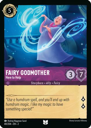 (040/204)  Fairy Godmother - Here to Help - Rise of the Floodborn  Cold Foil