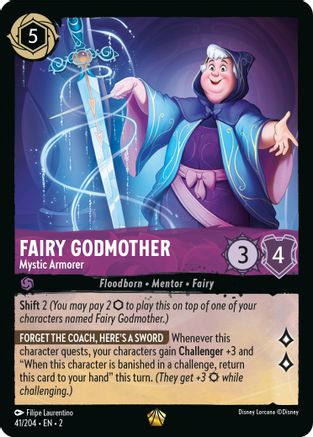 Fairy Godmother - Mystic Armorer (41/204) - Rise of the Floodborn Cold Foil