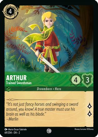 (069/204)  Arthur - Trained Swordsman - Rise of the Floodborn  Normal