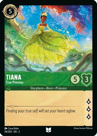 (094/204)  Tiana - True Princess - Rise of the Floodborn  Normal