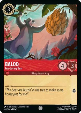 (103/204)  Baloo - Fun-Loving Bear - Rise of the Floodborn  Normal