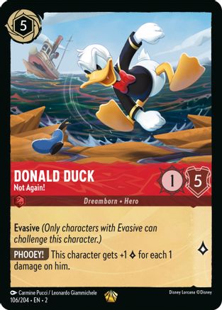 (106/204)  Donald Duck - Not Again! - Rise of the Floodborn  Cold Foil