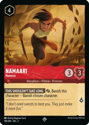 (118/204)  Namaari - Nemesis - Rise of the Floodborn  Cold Foil