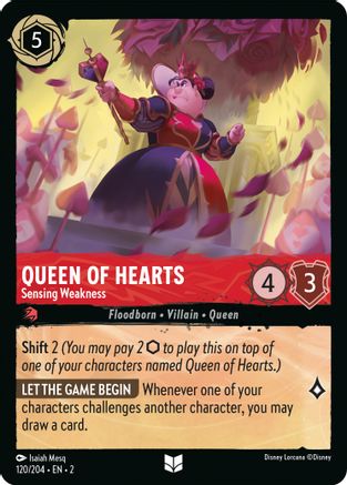 (120/204)  Queen of Hearts - Sensing Weakness - Rise of the Floodborn  Normal