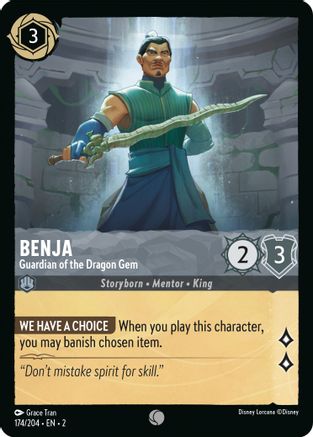 (174/204)  Benja - Guardian of the Dragon Gem - Rise of the Floodborn  Cold Foil