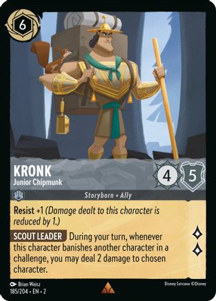 (185/204)  Kronk - Junior Chipmunk - Rise of the Floodborn  Cold Foil